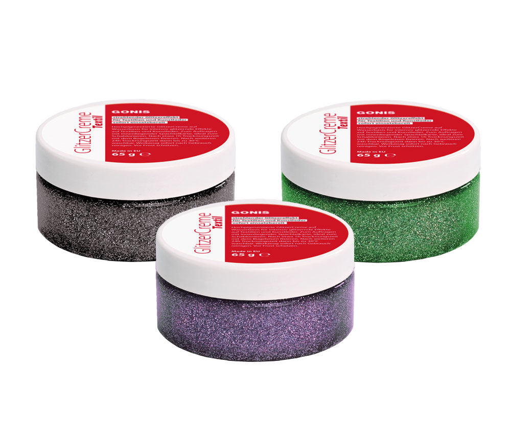 [Translate to französisch:] :fixed: GlitzerCreme Textil Set Bauerngarten