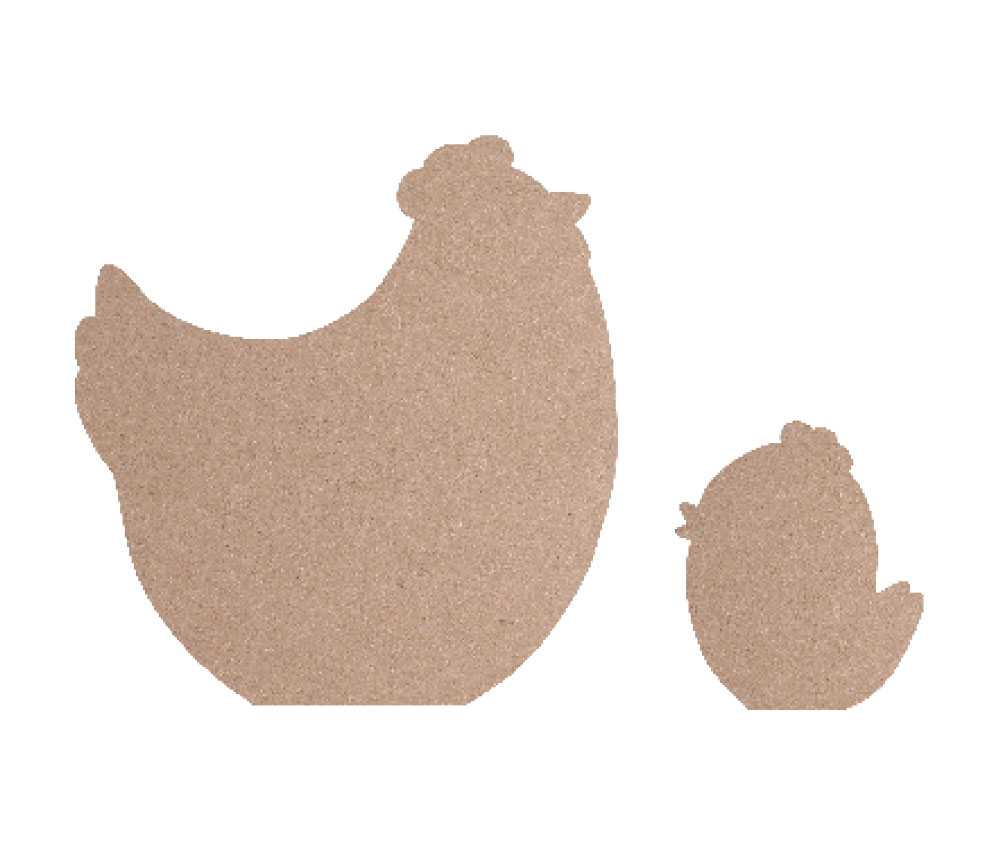 :fixed: MDF Stehende Hühner