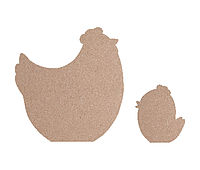 :fixed: MDF Stehende Hühner