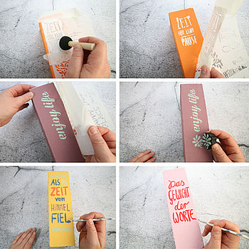 :fixed: Collage Anleitung Bücherdeko
